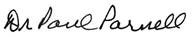 Dr. Paul Parnell signature