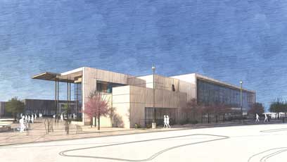 Architect's rendering of the Applied Technology Building