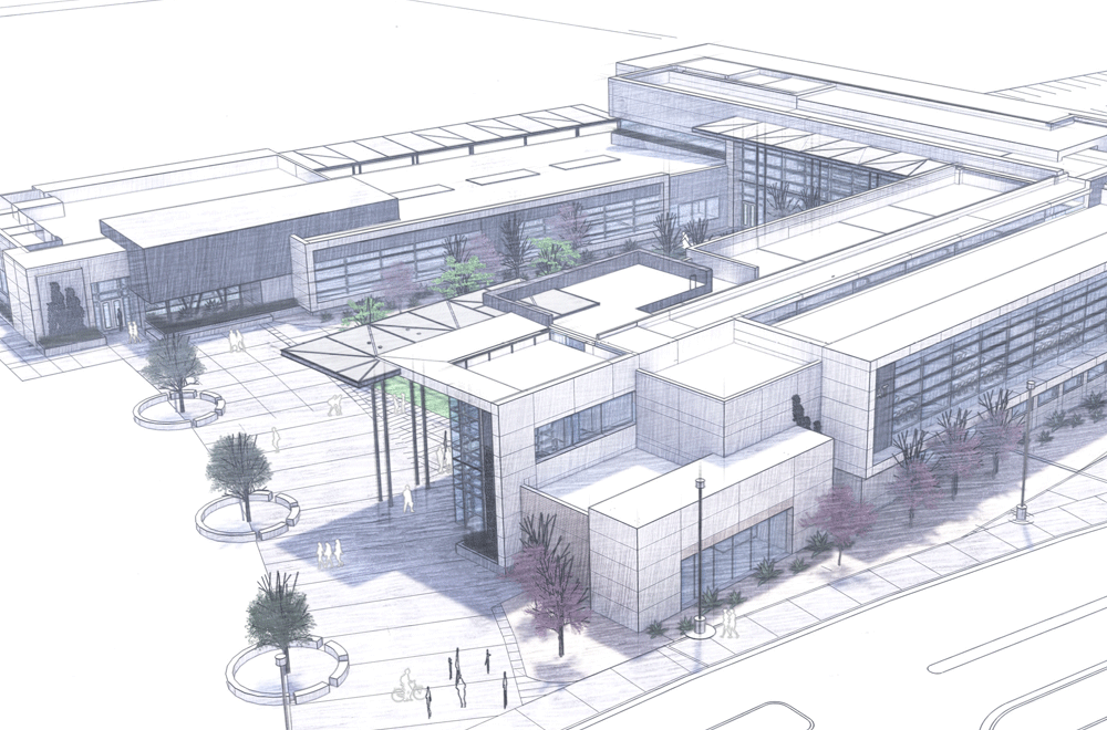 Sketch of CCC Applied Tech Building