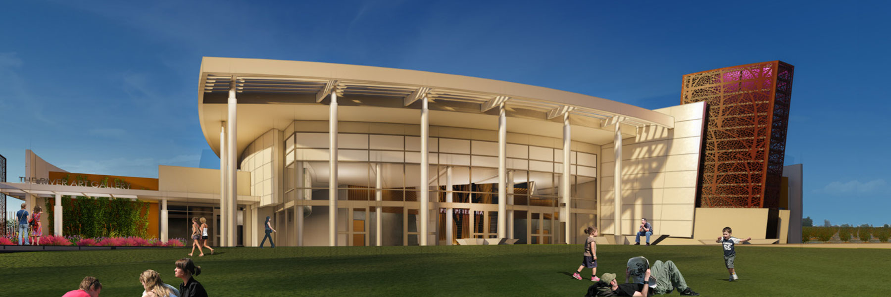 Rendering of RC Fine & Performing Arts by Darden