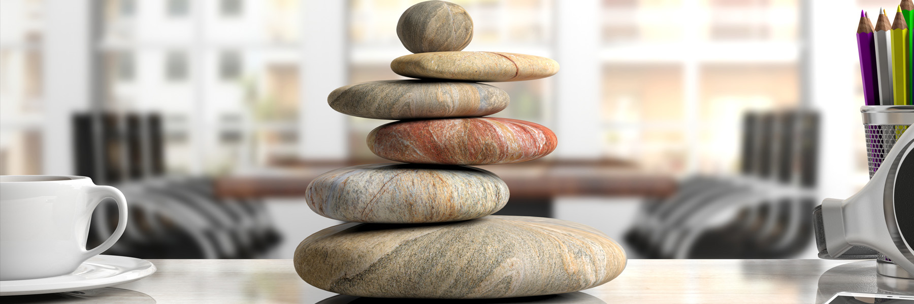 picture of rocks stacked and balanced