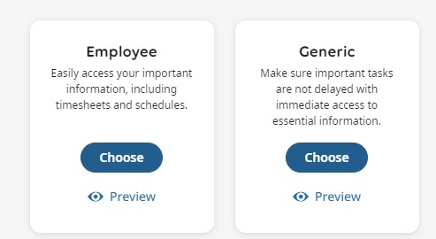 employee and generic options