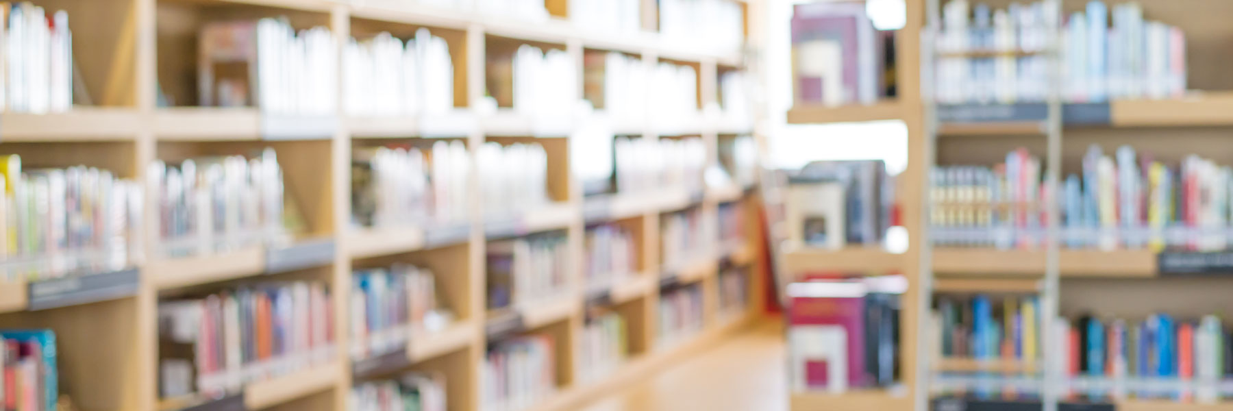 Bookstore shelves